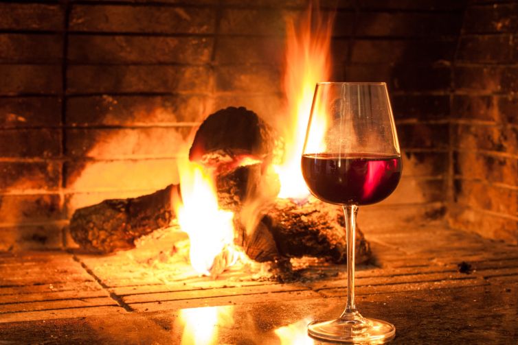 enjoying a fine wine and health benefits