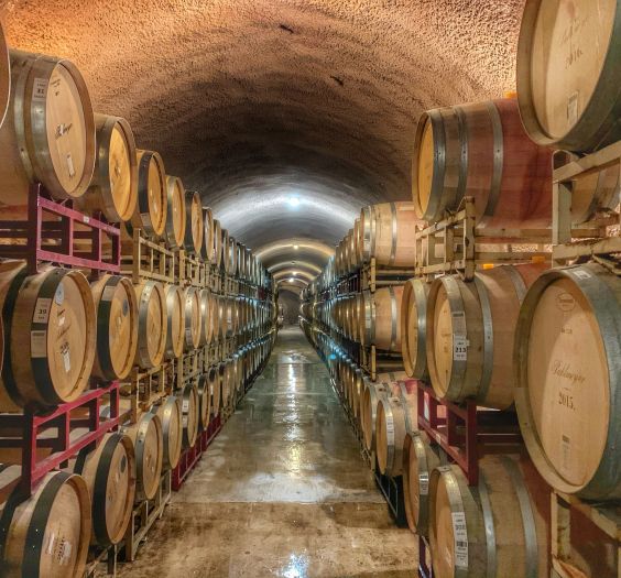 barrel againg to create fine wine vintages napa valley